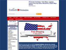 Tablet Screenshot of dallaswholesalers.net